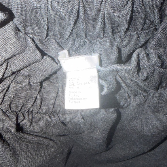 H&M Black Ruffled Midi Dress - Picture 2 of 3